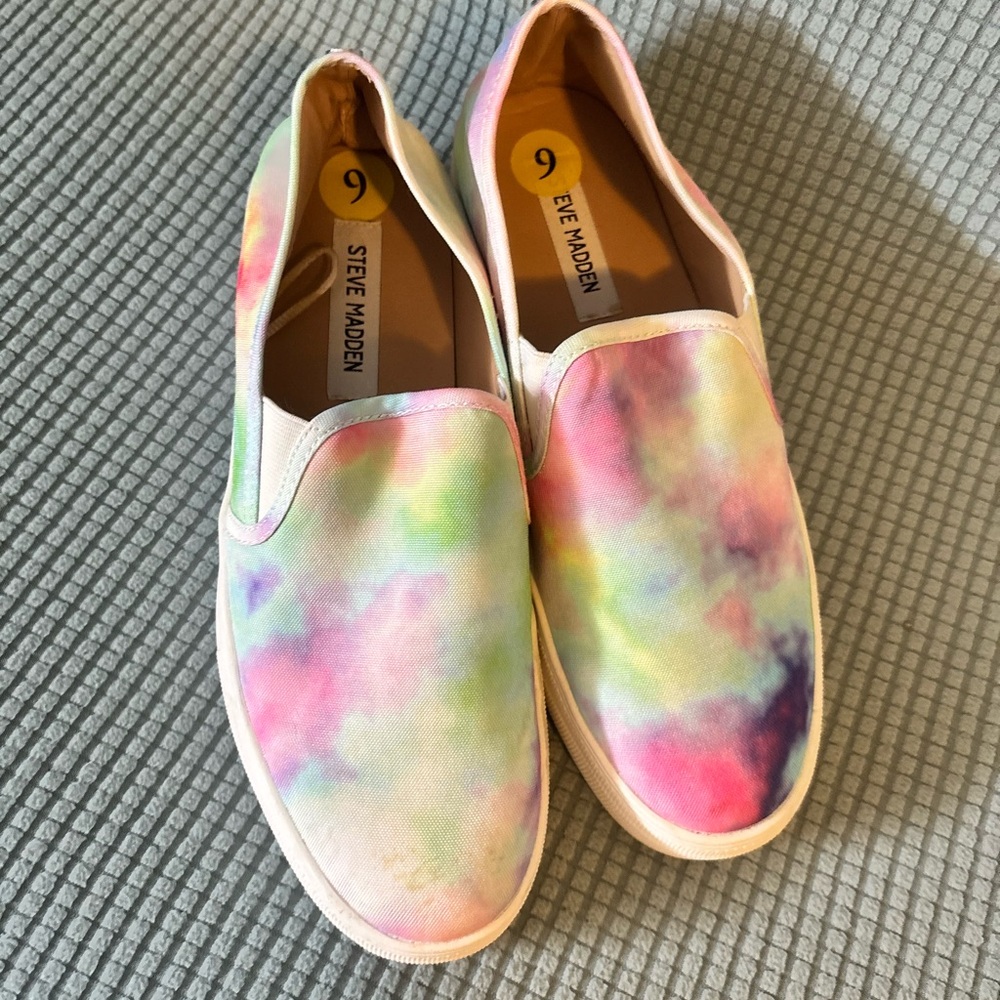 Steve Madden Multicolor Tie-Dye Slip-Ons